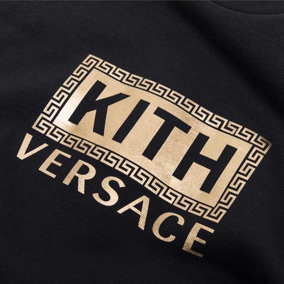 Kith x Versace Black Greek Key Tee - Picture 2 of 4